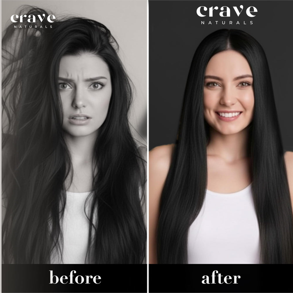 Crave Naturals brosse démêlante grande noire démêlage sans douleur à tout moment.