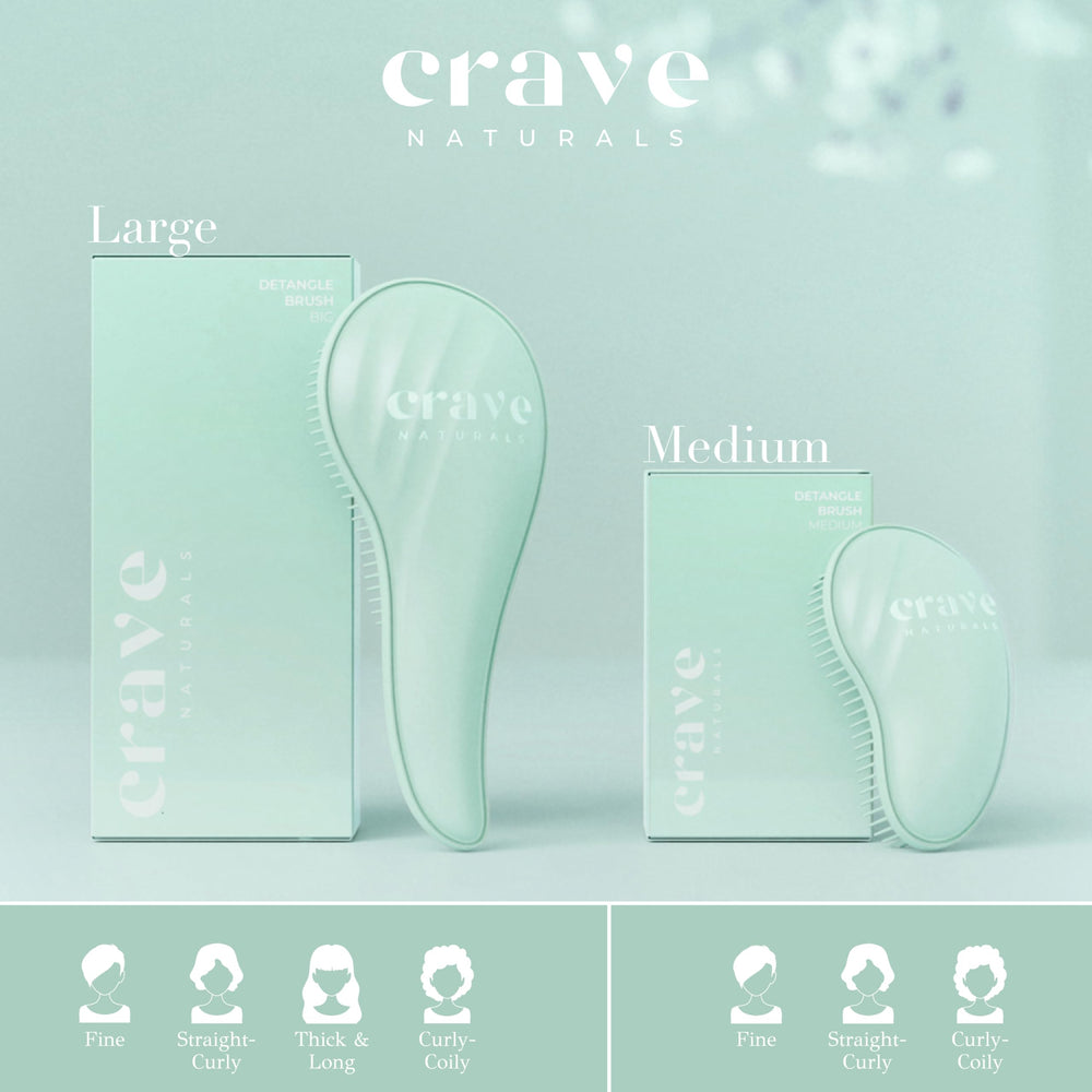 Crave Naturals, brosse longue durée turquoise, conçue pour durer au quotidien.