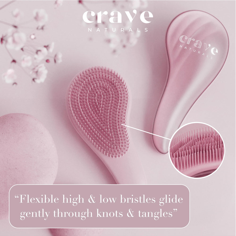 Crave Naturals brosse définit les boucles, grande rose.