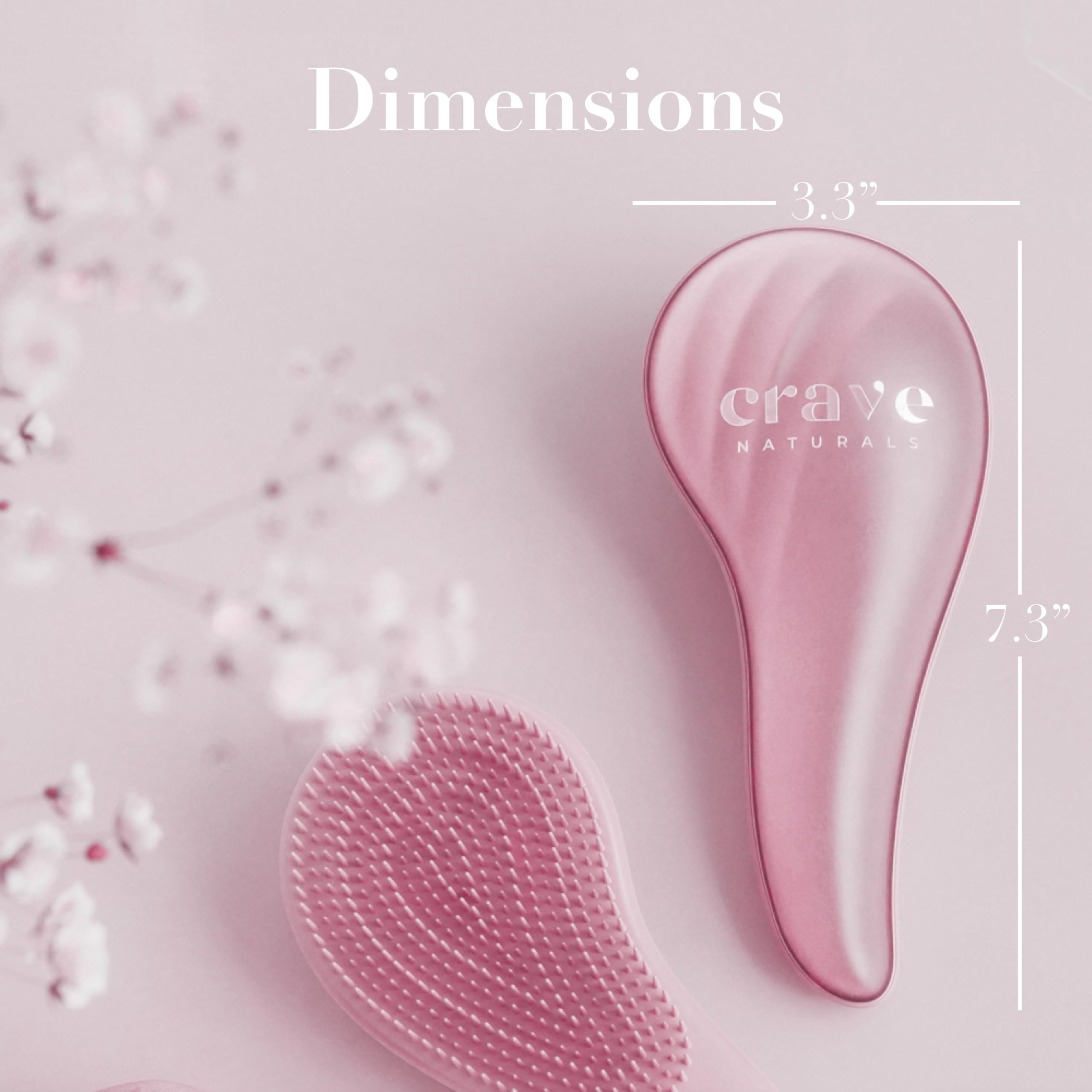 Crave Naturals design enfant doux rose pour cheveux sensibles.