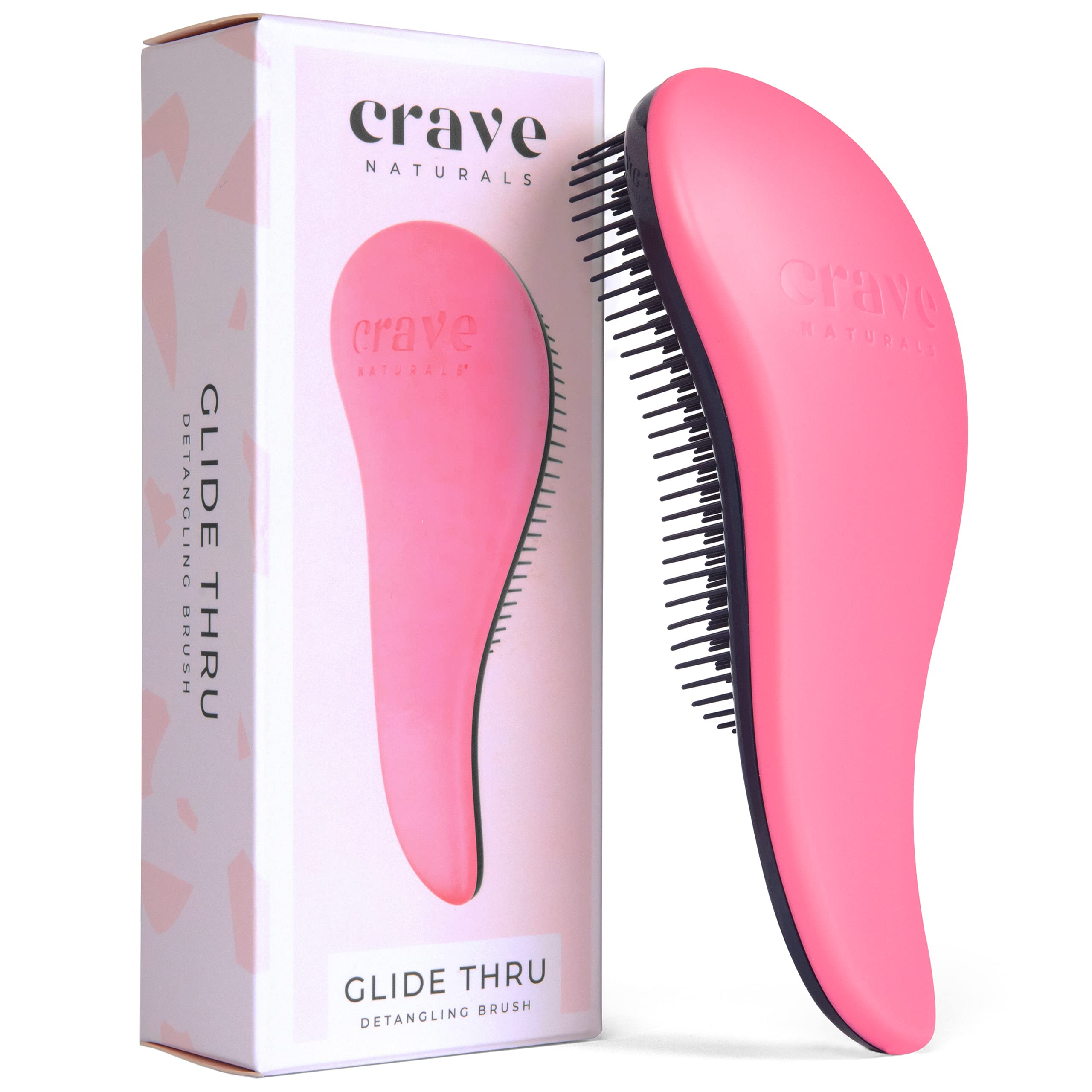 Crave Naturals Glide Thru: brosse demelante pour cheveux mouillés, glisse sans tirer