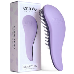 Crave Naturals Glide Thru brosse démêlante violette pour démêler en douceur