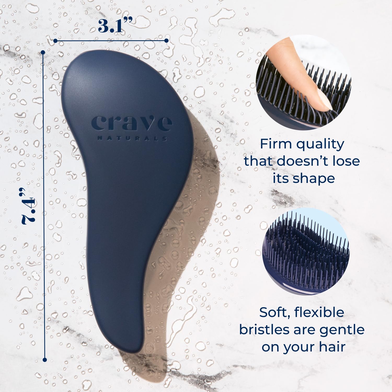 Crave Naturals Glide Thru utilisé par un enfant pour démêler en douceur.
