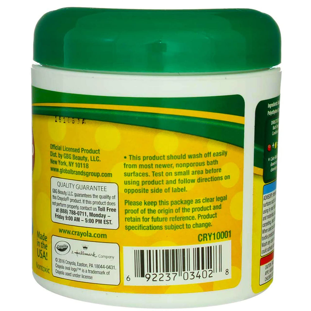 Crayola Color Bath Dropz eau colorée dans le bain.