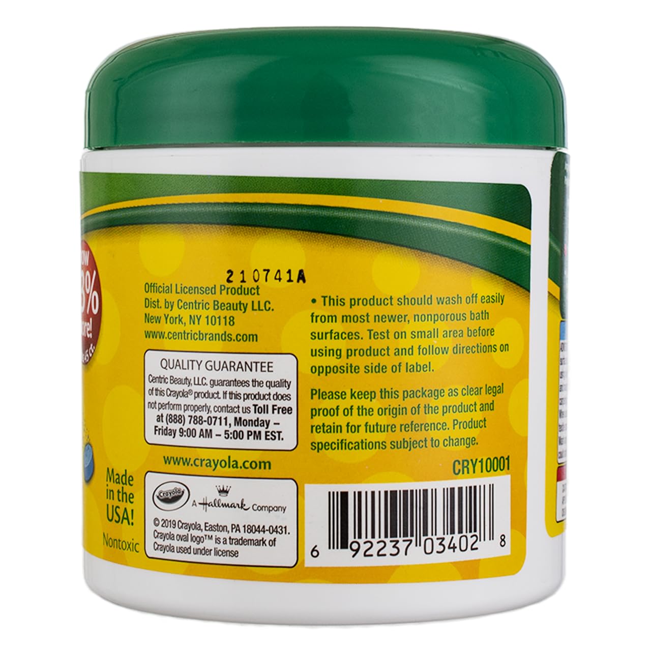 Crayola Color Bath Dropz tablettes qui se dissolvent dans l’eau.