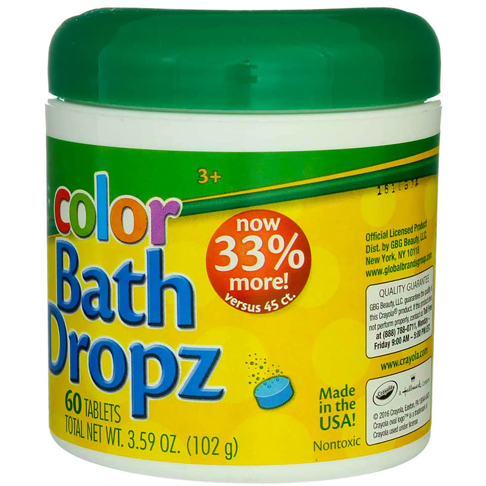 Crayola Color Bath Dropz ensemble total de 240 tablettes.