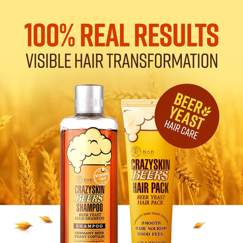 CRAZY SKIN – Plan rapproché de la levure bière, ingrédient nourrissant le cuir chevelu.