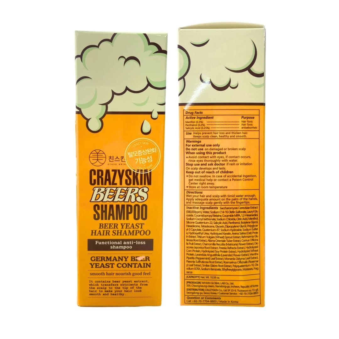 CRAZY SKIN Shampoing emballage pratique – format 300 ml