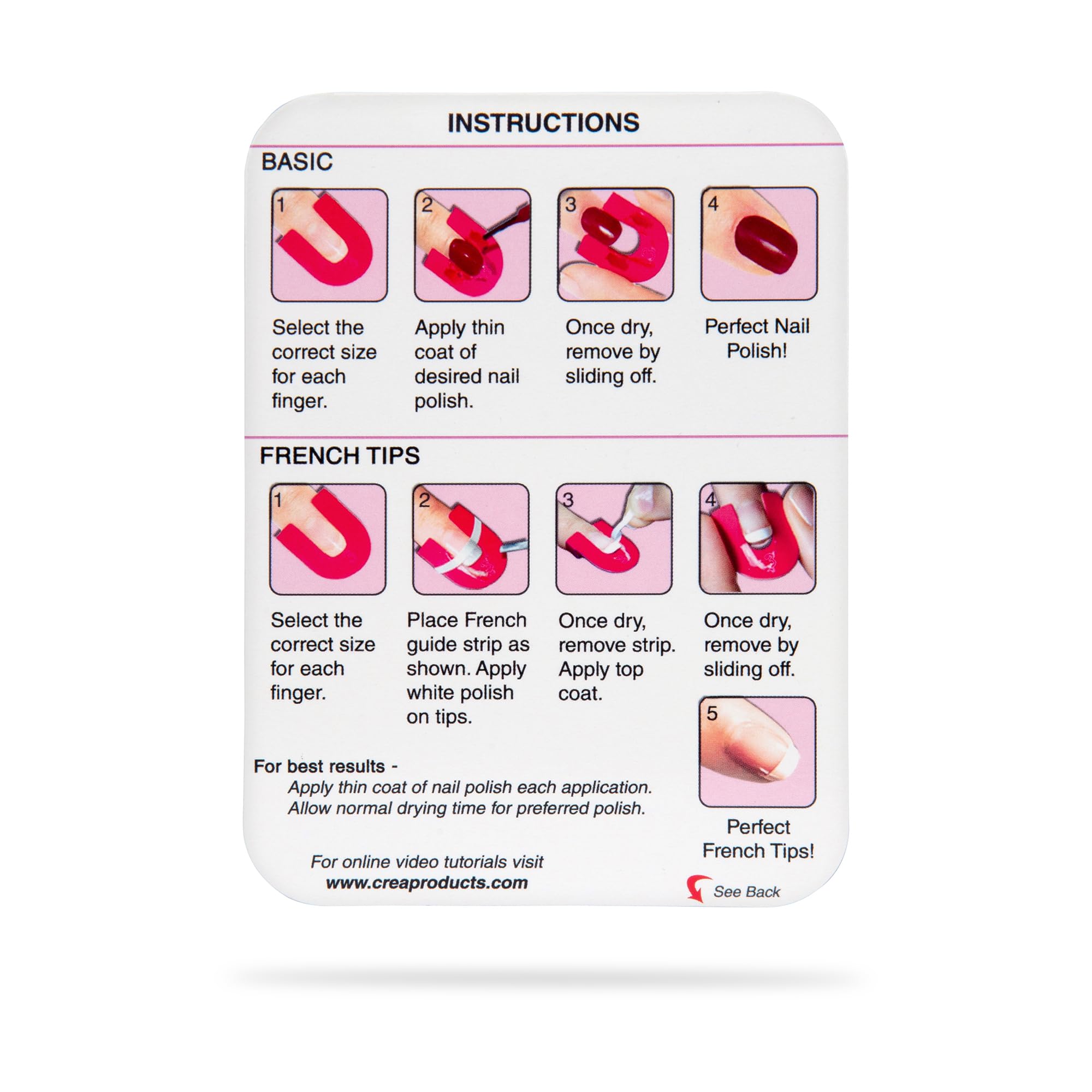 CreaNails applicateur anti-dépôt pour vernis et decals propres.