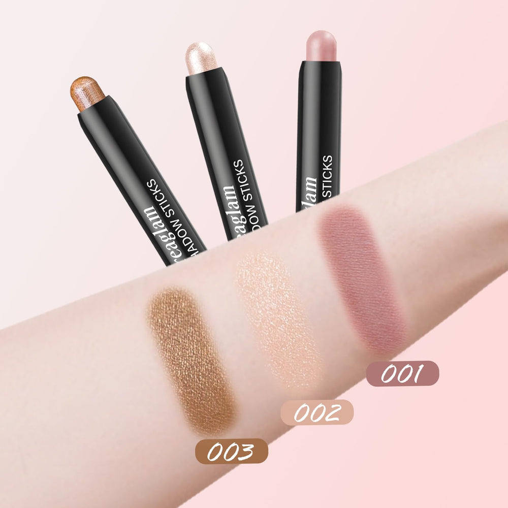 Creaglam Ombre Stick Peche scintillante, éclat lumineux sans effort.