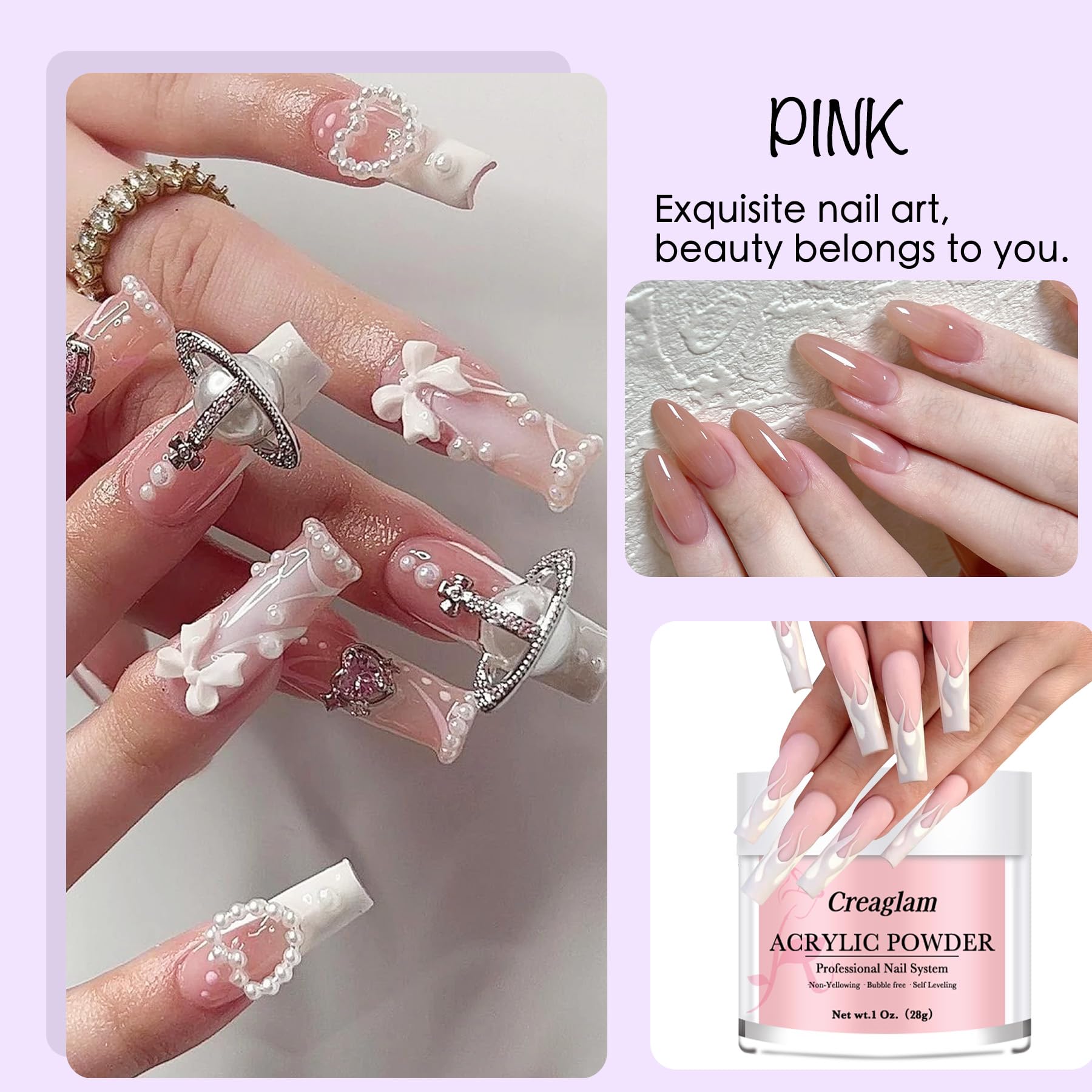 Application sur ongle naturel avec adhérence élevée et fini lisse