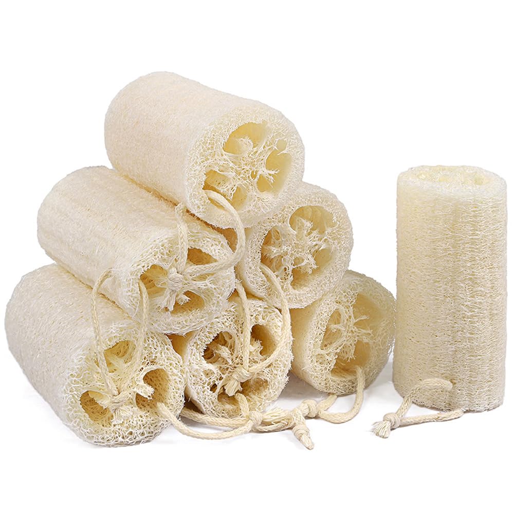 Createjoya loofah naturel pour le corps, gommage doux et peau plus lisse.
