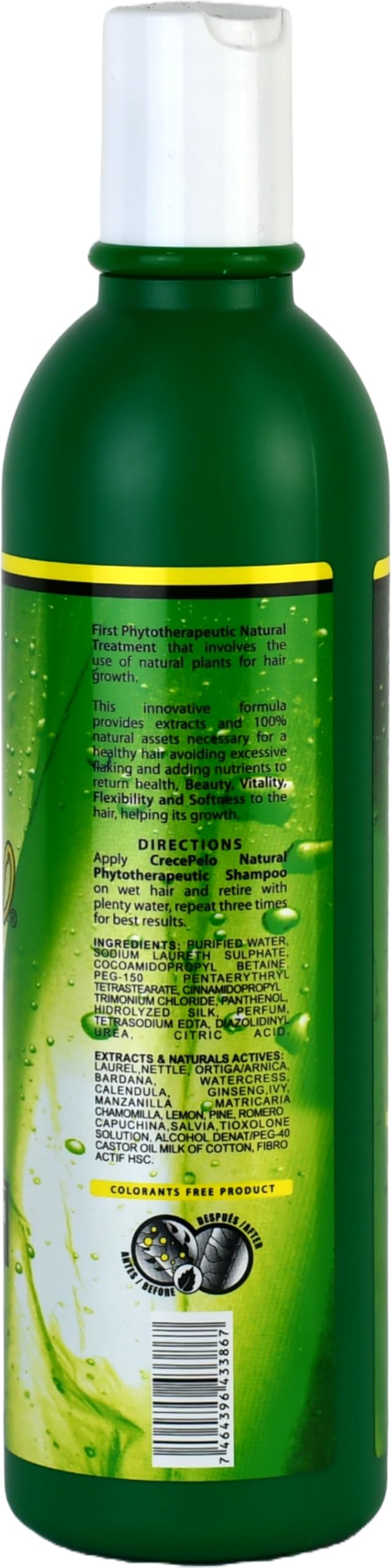 Après-shampooing Crece Pelo douceur et éclat des longueurs.