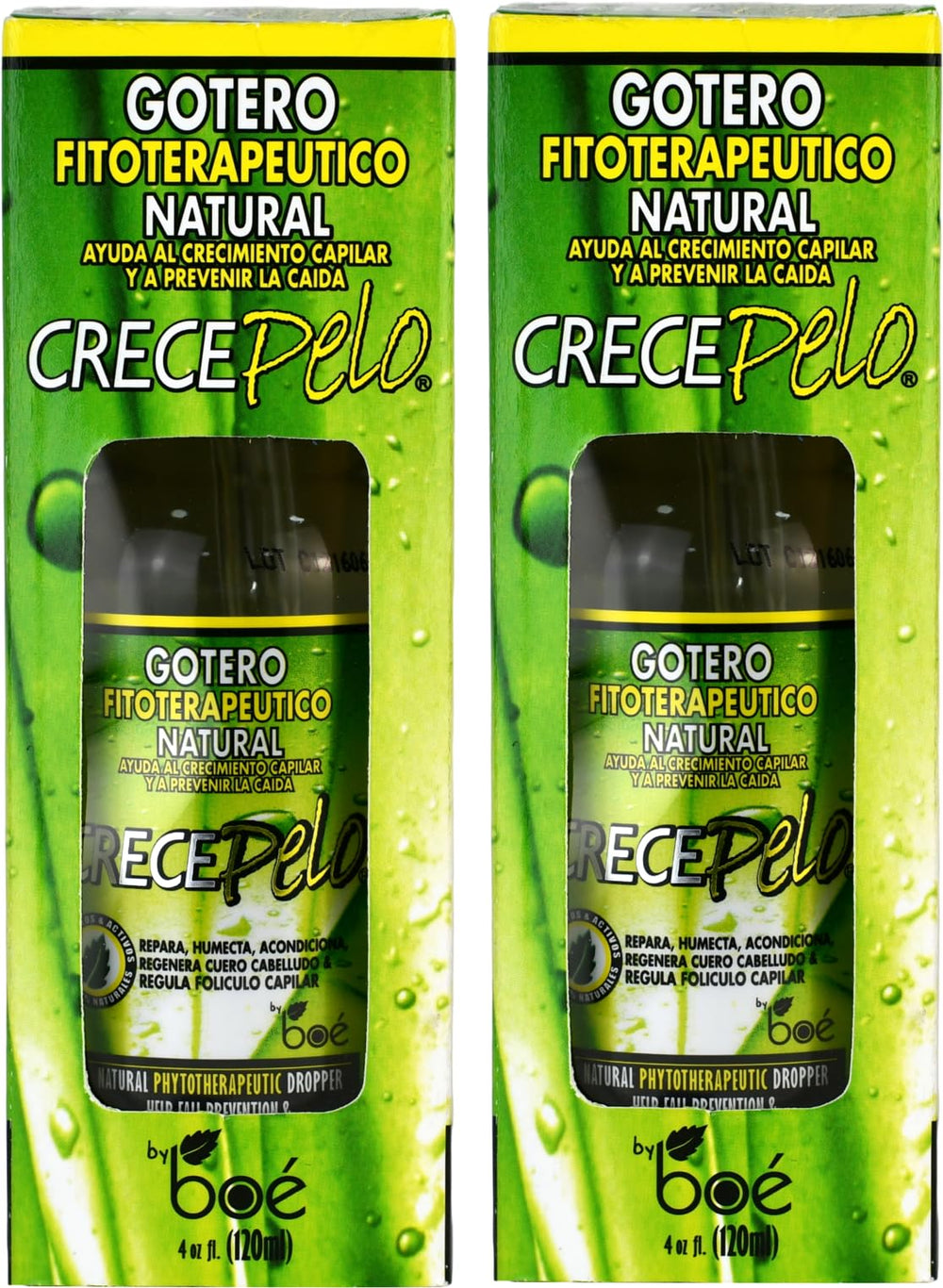 Crece Pelo Gotero – deux bouteilles en pack pour nourrir et hydrater le cuir chevelu.