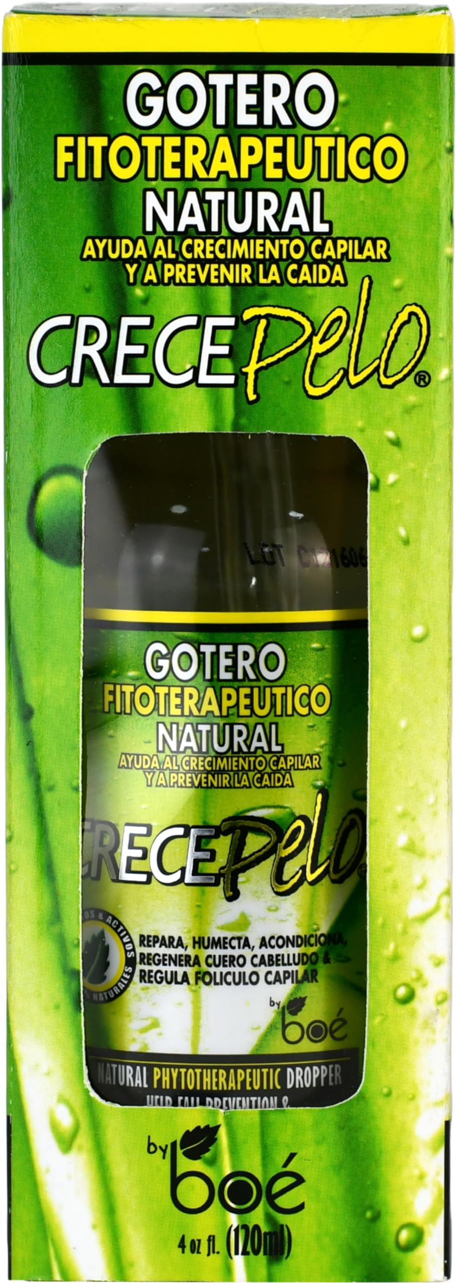 Crece Pelo Gotero – pipette précise pour application ciblée au cuir chevelu.