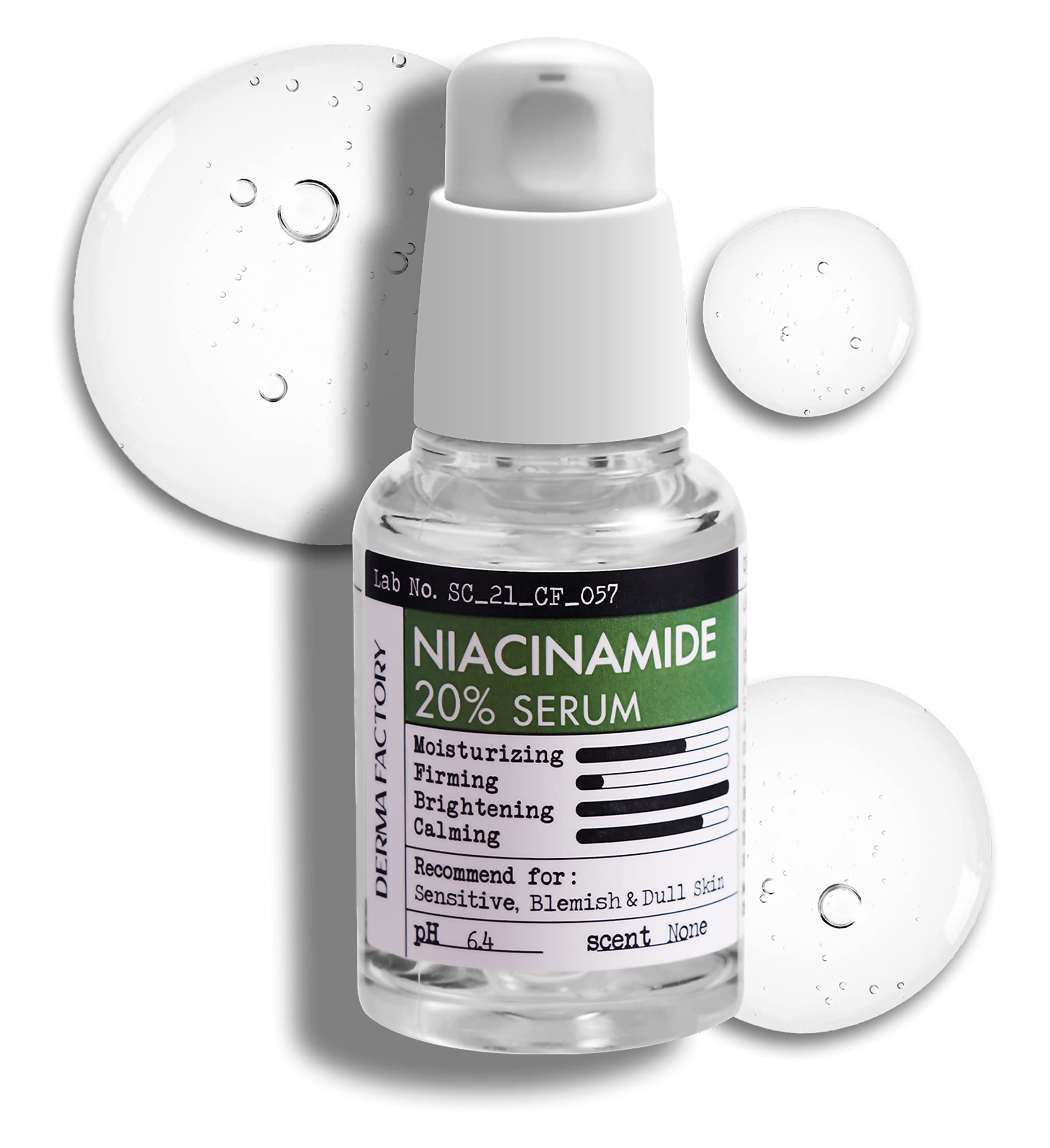 CrediThink Niacinamide 20% – sérum visage sans parfum pour pores affinés et teint plus uniforme