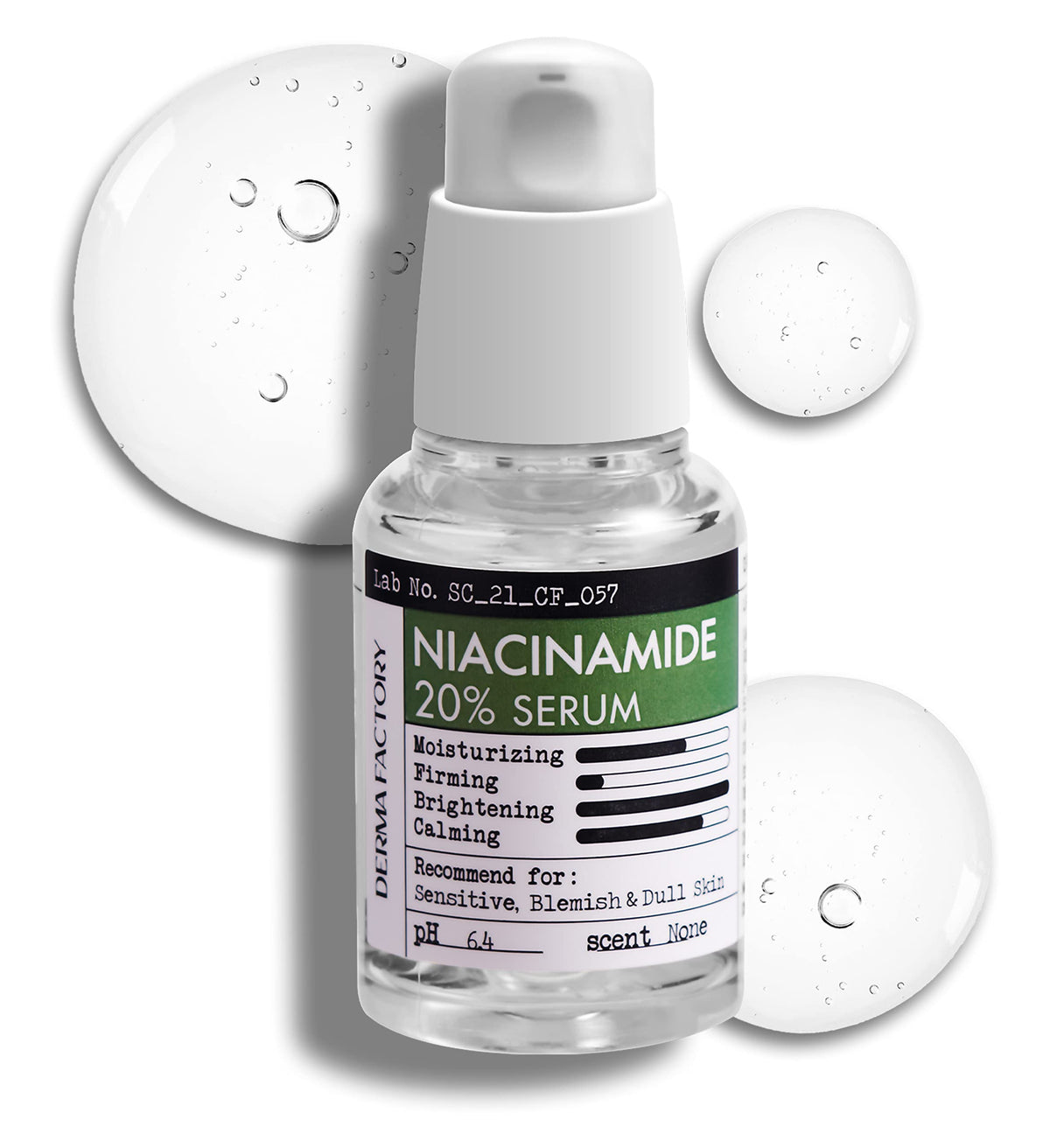 CrediThink Niacinamide 20% – sérum visage sans parfum pour pores affinés et teint plus uniforme