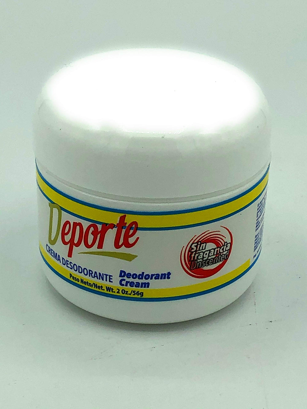 Déodorant sport CREMA sans parfum, flacon pratique et fraîcheur durable.