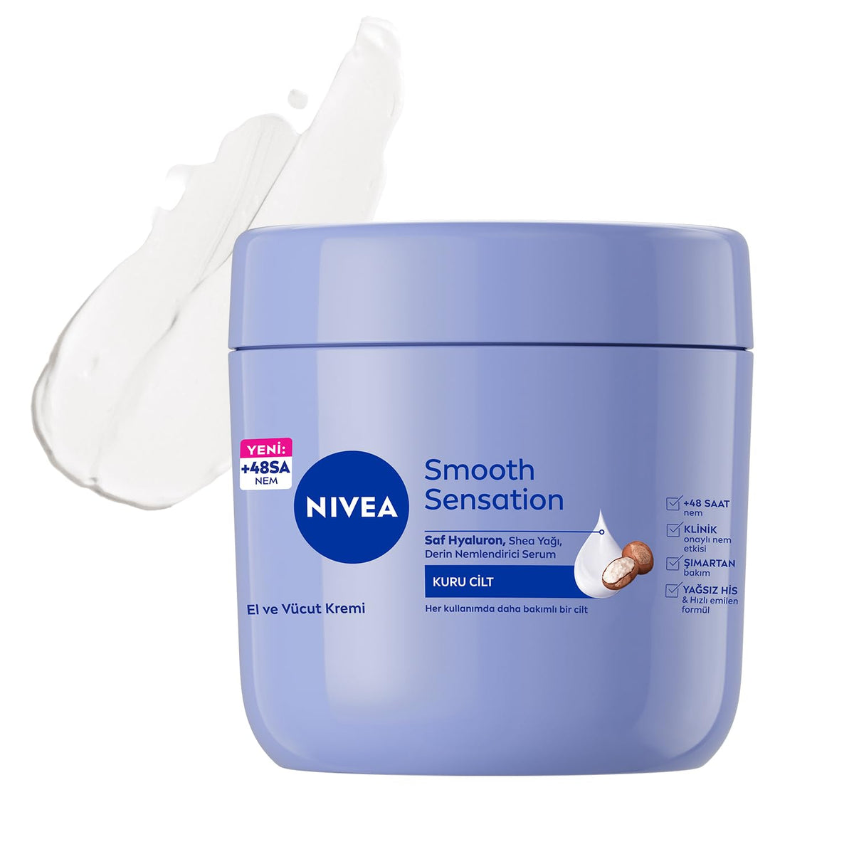 NIVEA Crème corporelle karité 400 ml – pot visible, hydratation durable.