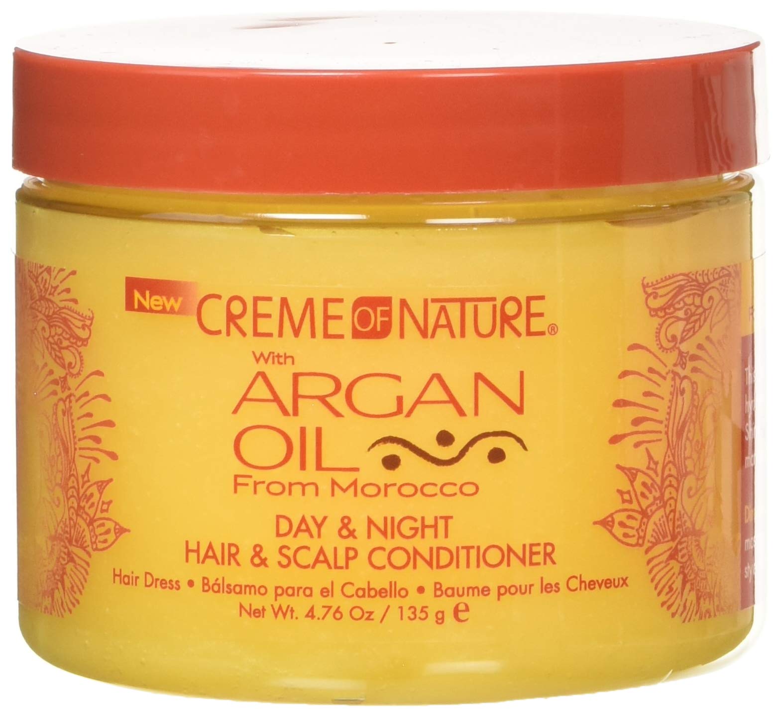 Crème of Nature huile d'argan jour-nuit – bouteille prête à l'emploi pour hydrater les cheveux