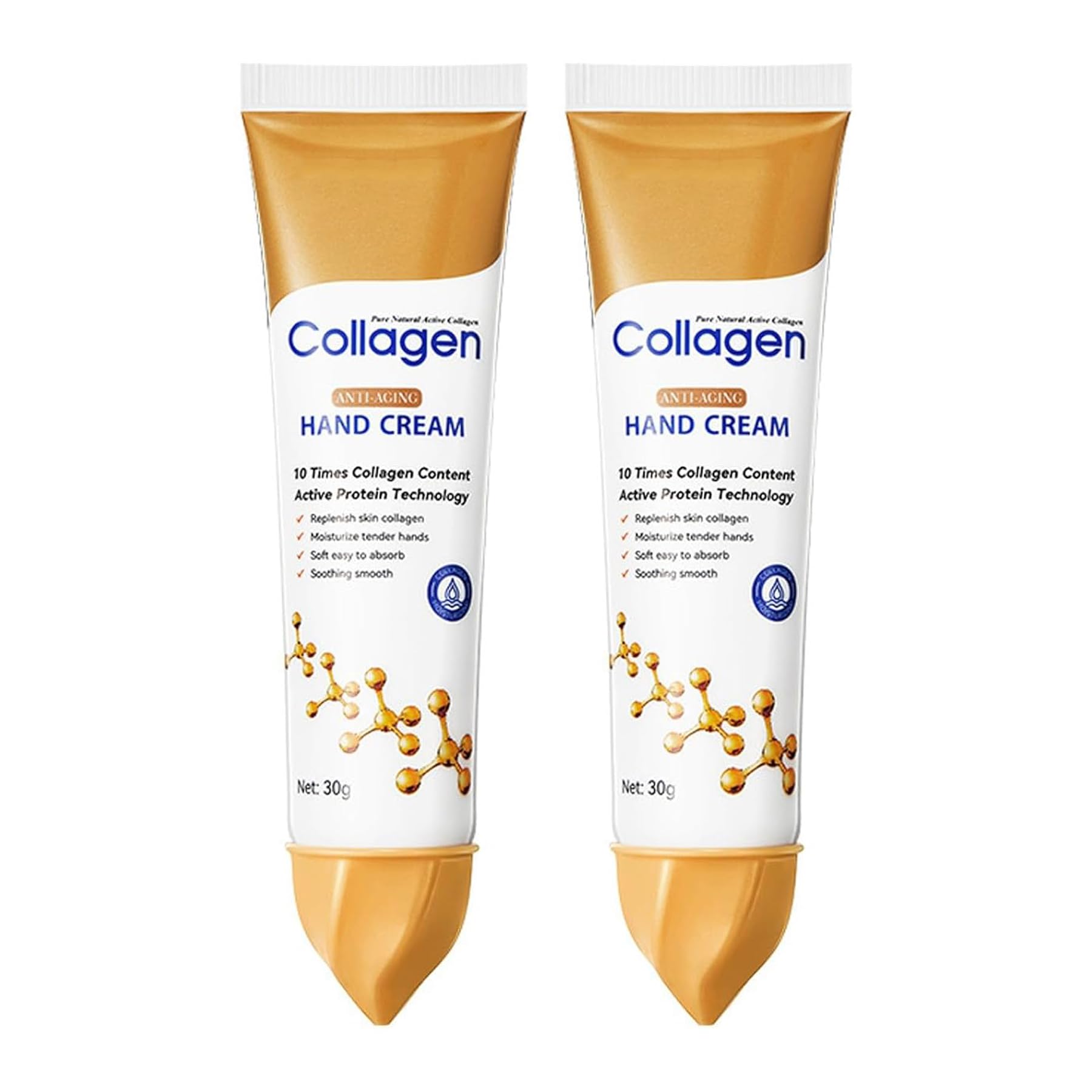 Crème mains collagène dans un emballage compact pour le sac.