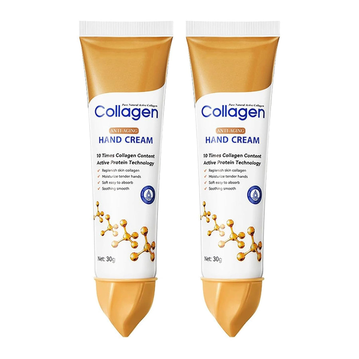 Crème mains collagène dans un emballage compact pour le sac.