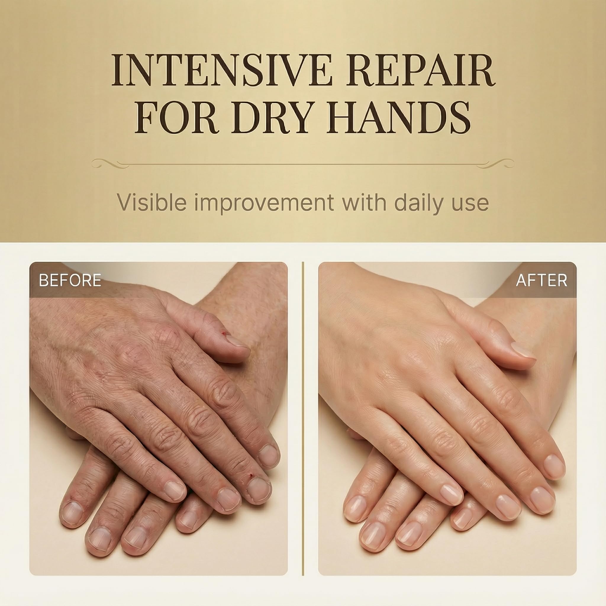 Texture légère non grasse qui pénètre rapidement et hydrate les mains.