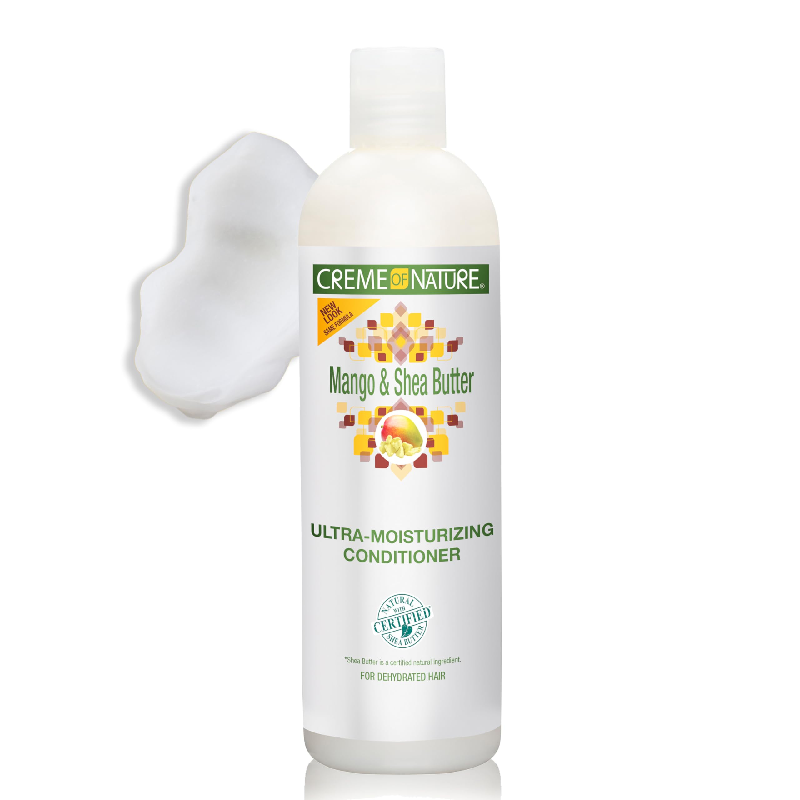 Texture crémeuse du conditionneur pour démêler les cheveux secs et nourrir.