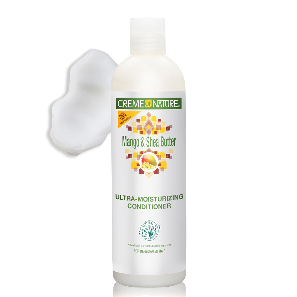 Texture crémeuse du conditionneur pour démêler les cheveux secs et nourrir.