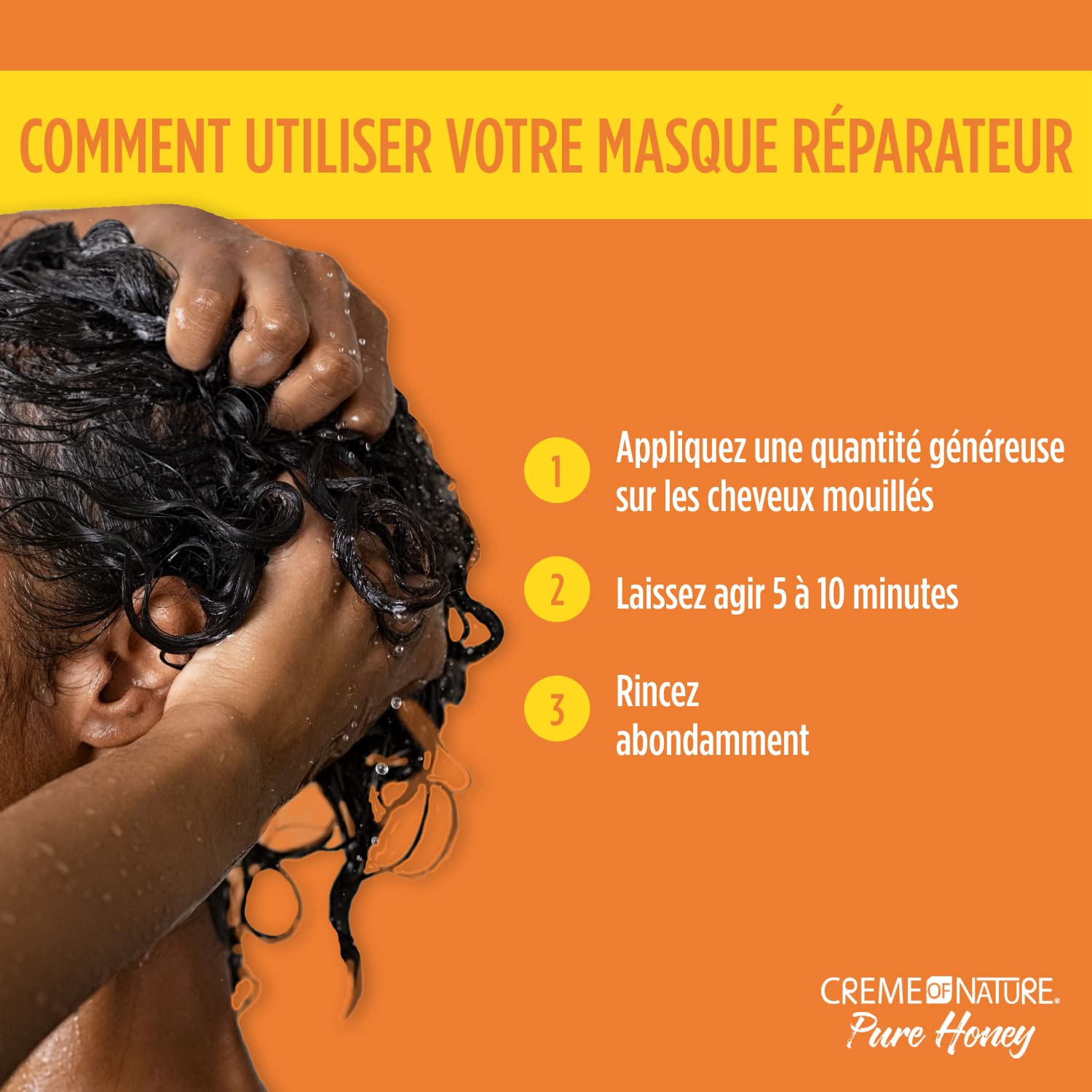 Creme of Nature – maîtrise des frisottis et aspect lisse.