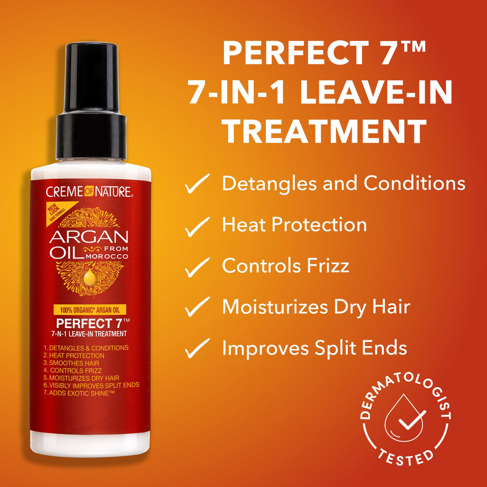 Démêlage douceur: Creme of Nature Perfect 7 rend les cheveux plus faciles à coiffer.