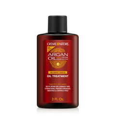 Creme of Nature Argan Oil Treatment — bouteille montrant le soin capillaire pour brillance
