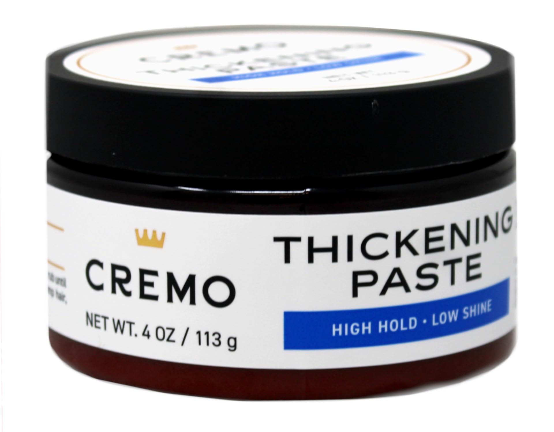 Pâte Barber Grade de Cremo, application précise pour une coiffure nette.