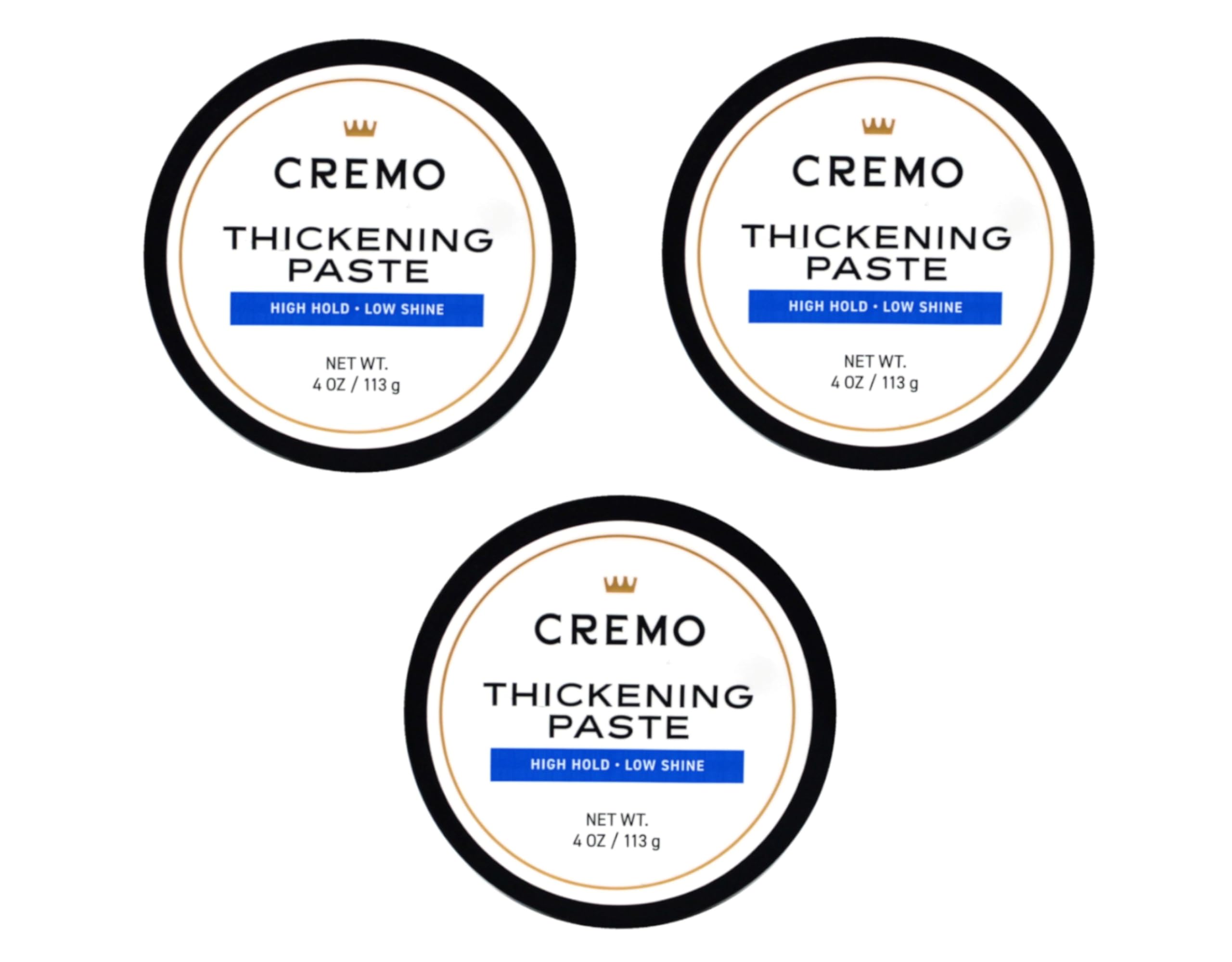Pâte coiffante Barber Grade de Cremo, emballage clair facilitant l'utilisation.