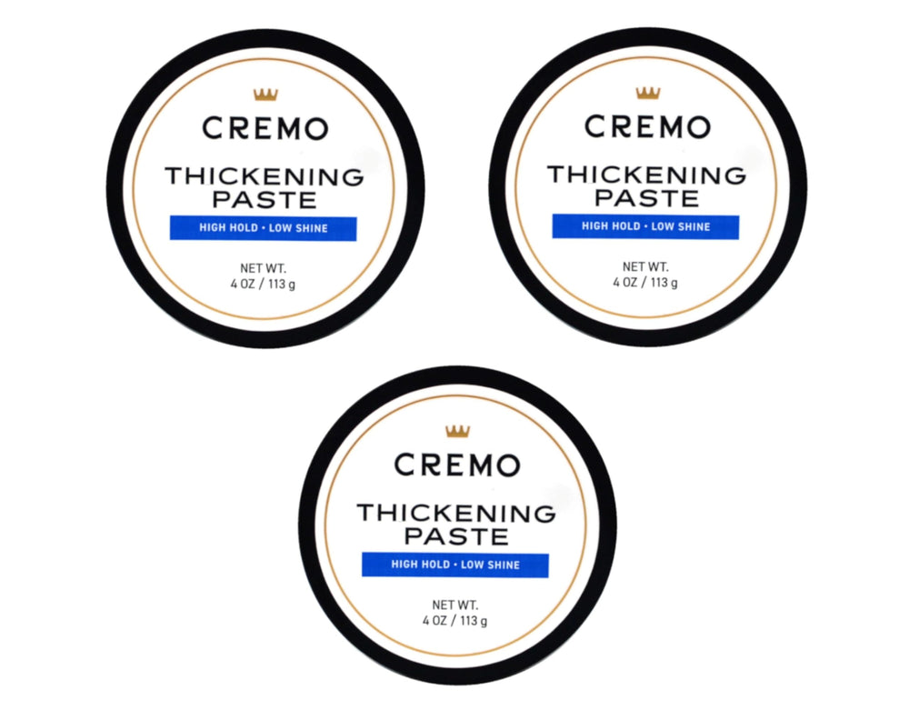 Pâte coiffante Barber Grade de Cremo, emballage clair facilitant l'utilisation.