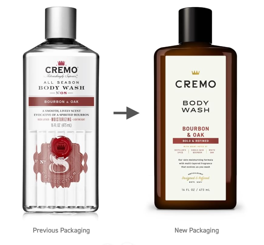 Cremo Douche Bourbon & Oak : huile de marula pour nourrir sans lourdeur.
