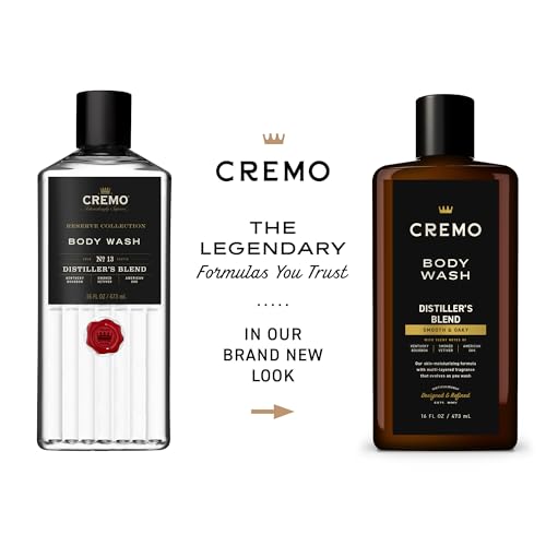 Cremo Gel Douche Homme, notes de vétiver fumé pour une sensation rafraîchissante.