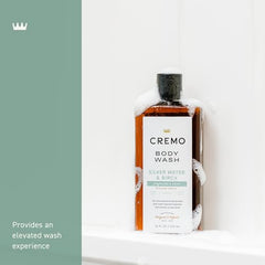Cremo parfum évolutif se déployant pendant la douche, caractère moderne.