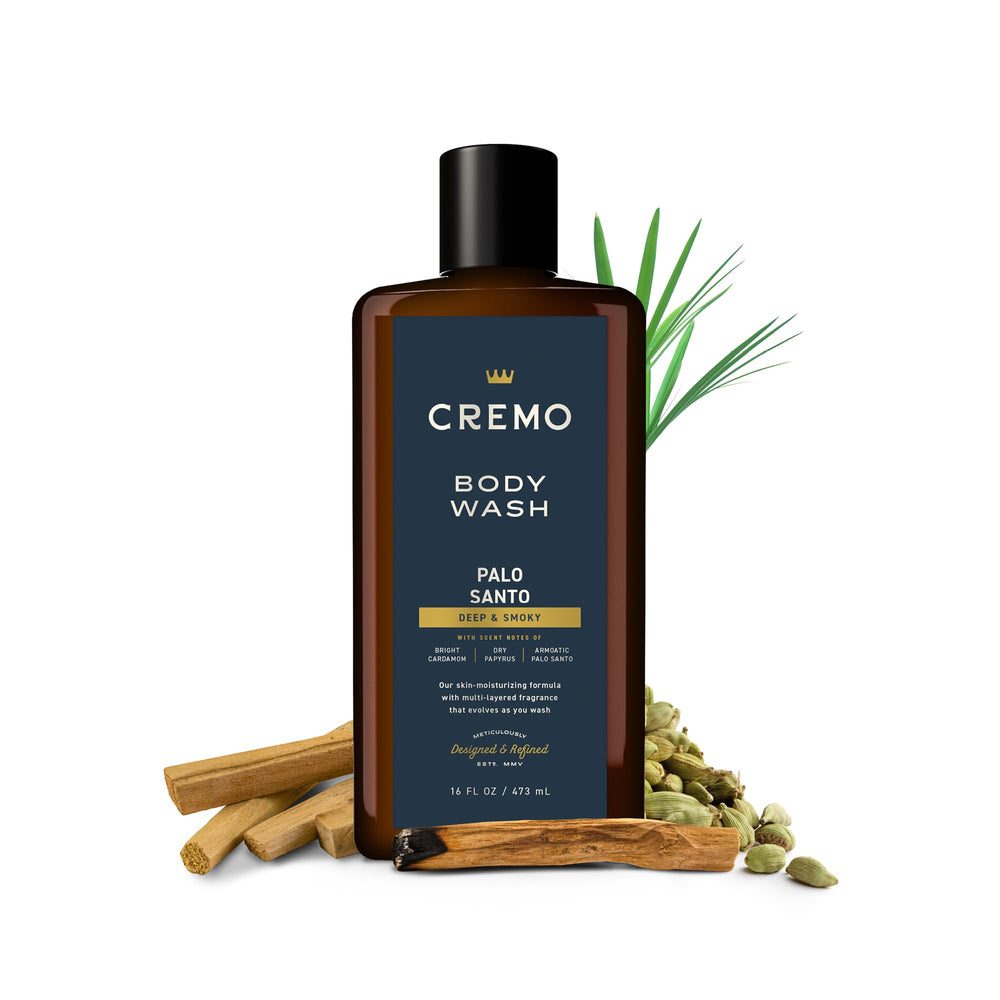 Cremo Palo Santo – emballage-reserve : emballage élégant reflétant la collection premium.