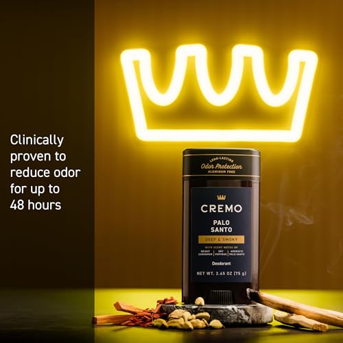 Cremo Palo Santo déodorant — texture légère et glisse sans tiraillement.