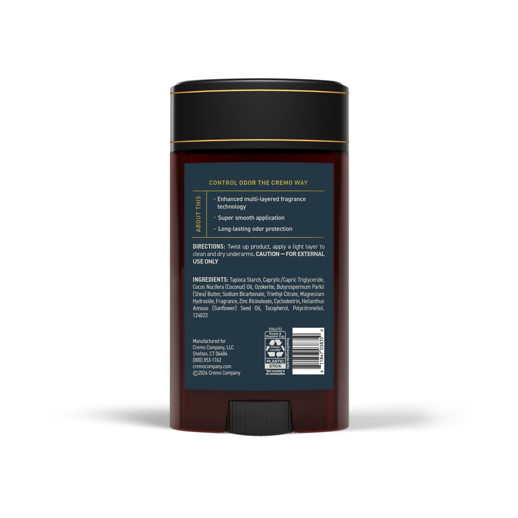 Cremo Palo Santo déodorant — format pratique pour une utilisation quotidienne.