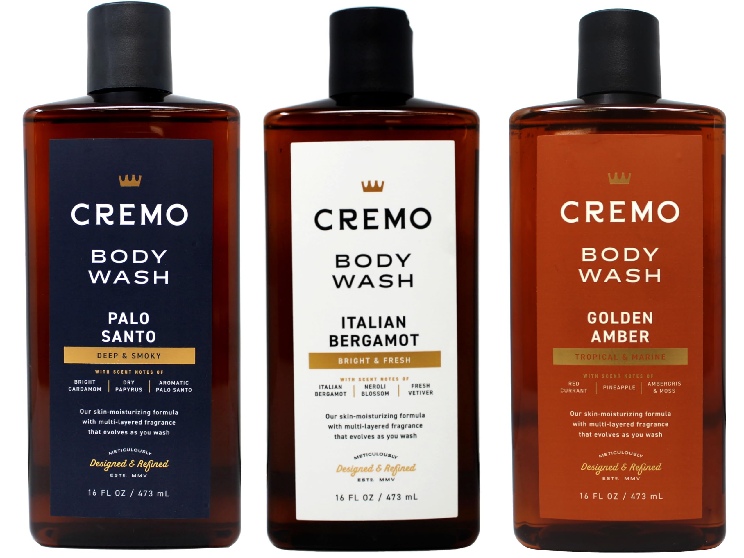 Cremo Gel Douche Palo Santo — flacon élégant, parfum profond et fumé, hydratation légère pour la peau.