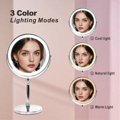 Miroir Creocasy LED tripcolor blanc chaud naturel pour l éclairage adapté