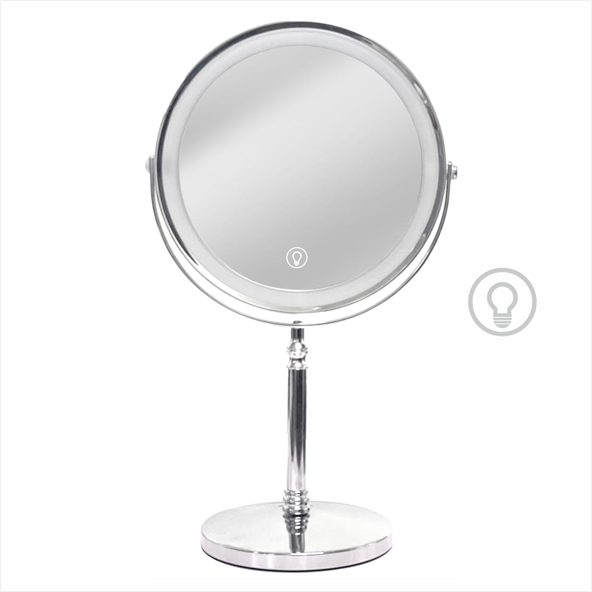 Miroir Creocasy 8 pouces avec éclairage 1x pour routine beauté quotidienne