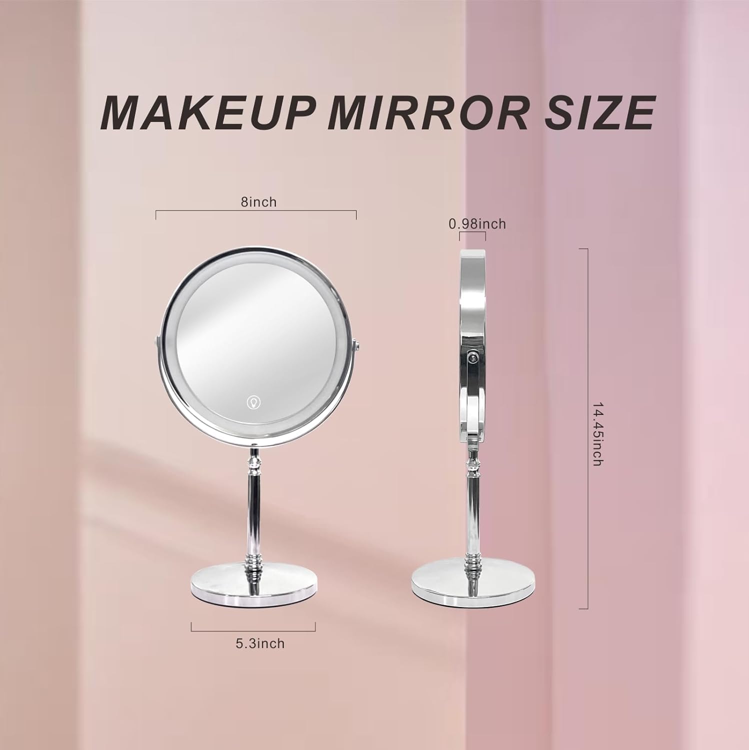 Miroir Creocasy 10x pour détails précis lors du maquillage