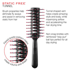 Cricket brosse tunnel ventilation rapide pour un séchage plus fluide.