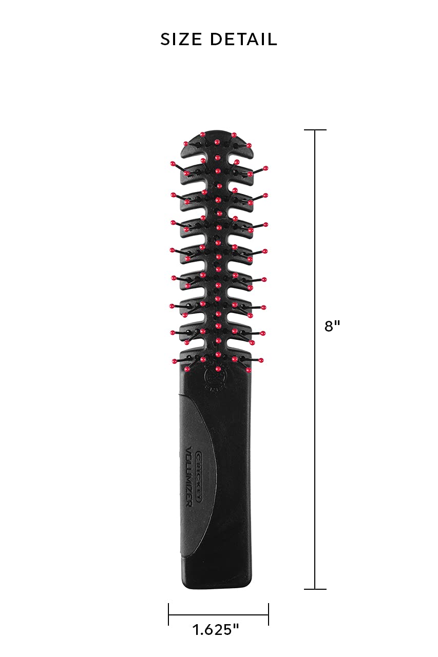 Brosse Cricket ventilée accélérant le séchage et le coiffage.
