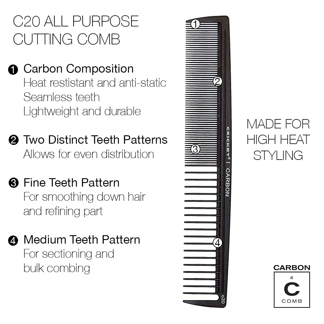 Cricket C20 facilite separation-cheveux-precision pour tracé net.
