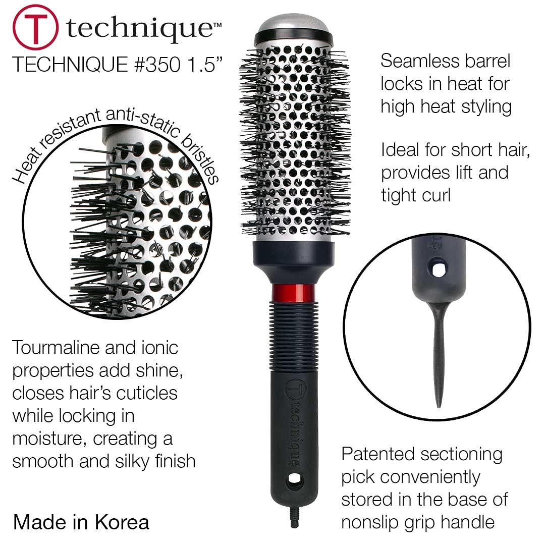 Brosse anti-statique Cricket Technique 350 avec Tourmaline pour brillance.