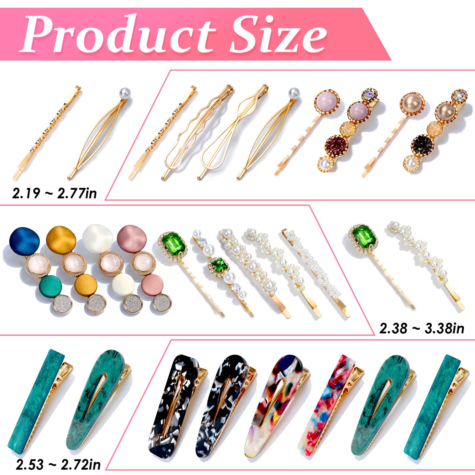 Cridoz barrettes attache bangs rapide pour une coiffure rapide.